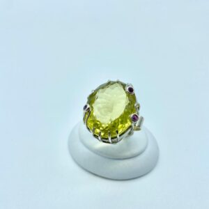 anello quarzo lemon