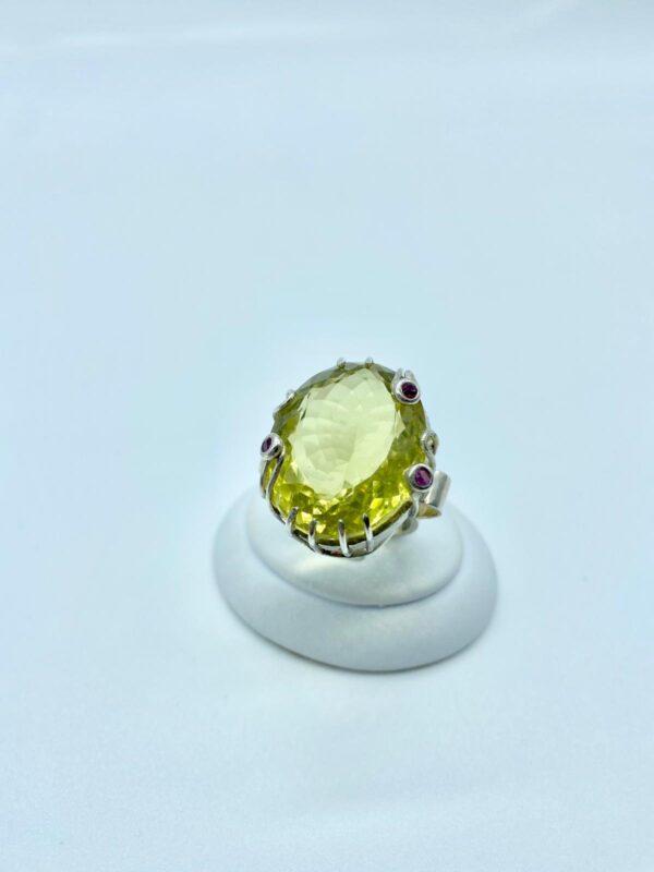 anello quarzo lemon