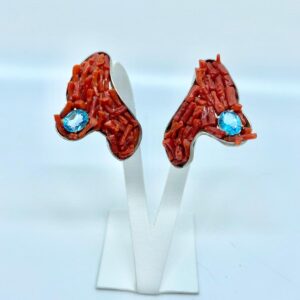orecchini corallo