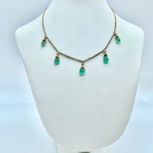 collana smeraldi oro